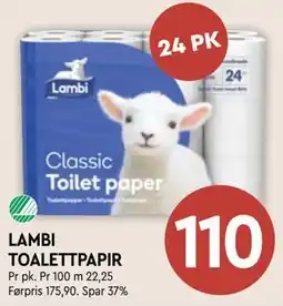 Coop Mega LAMBI TOALETTPAPIR tilbud