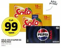 Bunnpris SOLO, SOLO SUPER OG PEPSI MAX tilbud