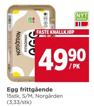 Meny Egg frittgående tilbud