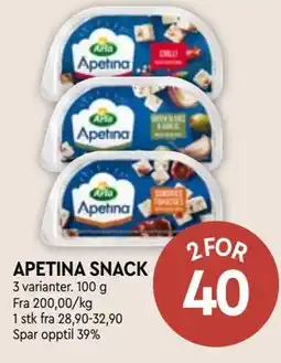 Coop Mega APETINA SNACK tilbud