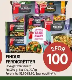 Coop Mega FINDUS FERDIGRETTER tilbud