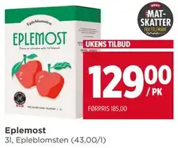 Meny Eplemost tilbud