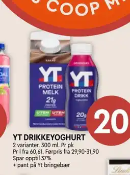Coop Mega YT DRIKKEYOGHURT tilbud