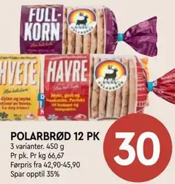 Coop Mega POLARBRØD 12 PK tilbud