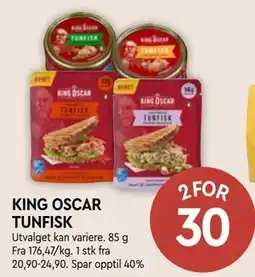 Coop Mega KING OSCAR TUNFISK tilbud
