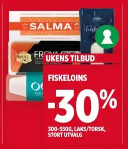 Meny FISKELOINS tilbud
