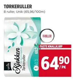 Meny TØRKERULLER tilbud
