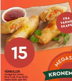 Coop Mega Vårruller tilbud