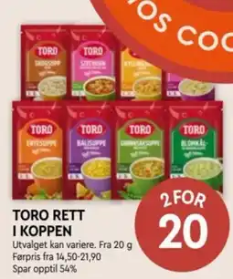 Coop Mega Toro rett i koppen tilbud