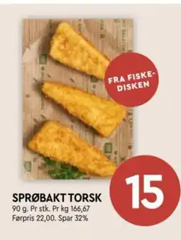Coop Mega Sprøbakt torsk tilbud