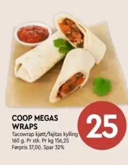 Coop Mega Coop megas wraps tilbud