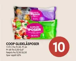 Coop Mega Coop glidelåsposer tilbud