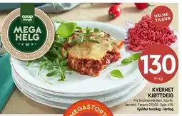 Coop Mega Kvernet kjøttdeig tilbud