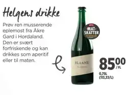 Meny Helgens drikke tilbud