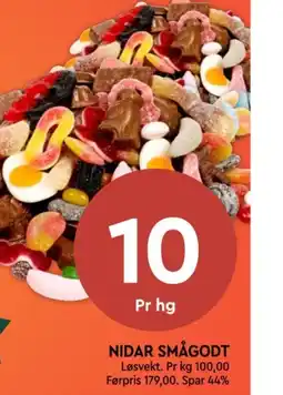 Coop Mega Nidar smågodt tilbud