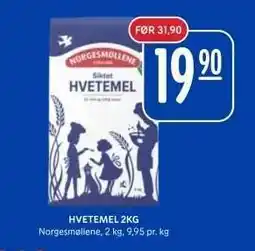 Rema 1000 Hvetemel 2KG tilbud