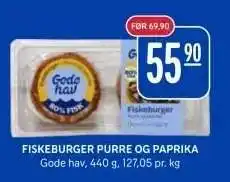 Rema 1000 Fiskeburger Purre og Paprika tilbud