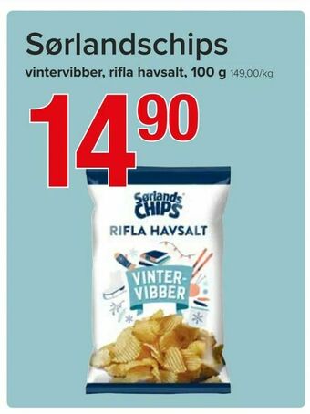 Spar Sørlandschips tilbud