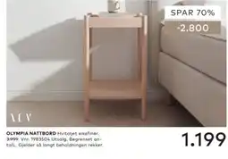 Skeidar Olympia nattbord tilbud