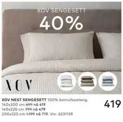 Skeidar Xov sengesett tilbud