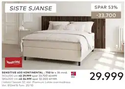 Skeidar Wonderland Sensitive 600 Kontinental tilbud