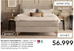 Skeidar Jensen Majestic Kontinental tilbud