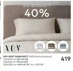 Skeidar XOV SENGESETT tilbud