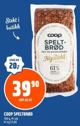 Coop Obs Coop speltbrød tilbud