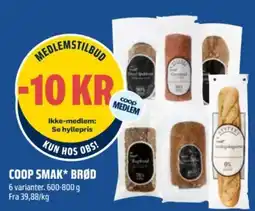 Coop Obs Coop Smak* Brød tilbud
