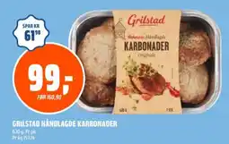 Coop Obs Grilstad håndlagde karbonader tilbud