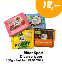 Havaristen Ritter Sport Diverse typer tilbud
