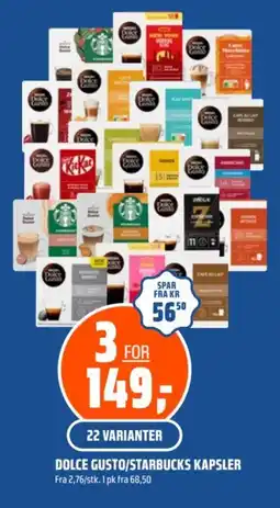 Coop Obs Dolce Gusto/Starbucks kapsler tilbud