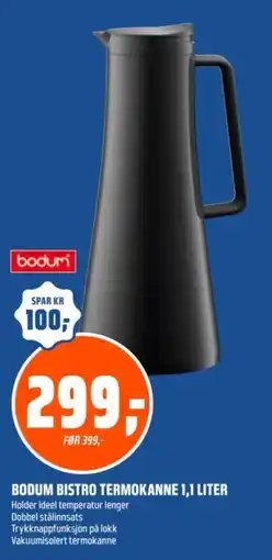 Coop Obs Bodum Bistro Termokanne tilbud