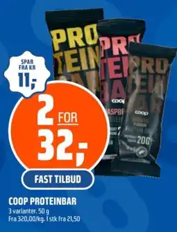 Coop Obs Coop proteinbar tilbud