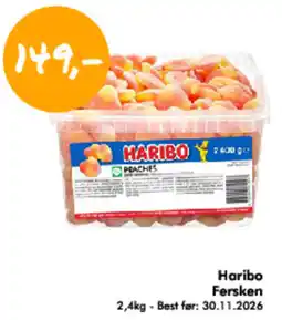 Havaristen Haribo Fersken tilbud