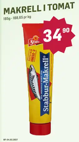 Holdbart Stabbur-Makrell tilbud