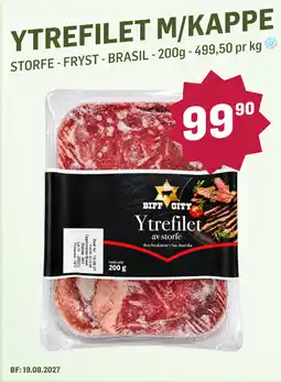 Holdbart Biff City Ytrefilet av storfe tilbud