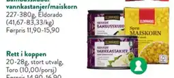 Jacobs Eldorado bambusskudd/vannkastanjer/maiskorn tilbud