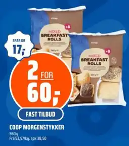 Coop Obs Coop morgenstykker tilbud