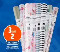 Coop Obs Linea gavepapir tilbud