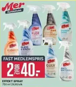 Europris Effekt spray tilbud