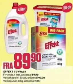 Europris Effekt tøylvask tilbud