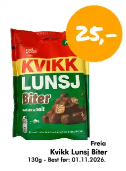 Havaristen Freia Kvikk Lunsj Biter tilbud