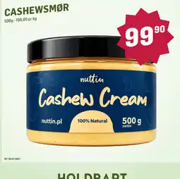 Holdbart Nuttin Cashew Cream tilbud
