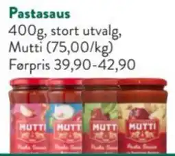 Jacobs Mutti Pastasaus tilbud