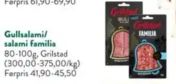 Jacobs Grilstad Gullsalami/ salami familia tilbud