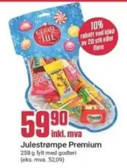 Europris Julestrømpe Premium tilbud
