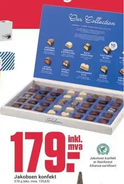 Europris Jakobsen konfekt tilbud