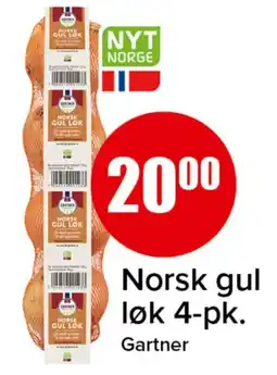 Spar Gartner norsk gul løk tilbud