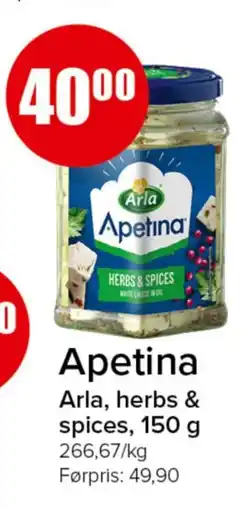 Spar Arla Apetina herbs & spices tilbud